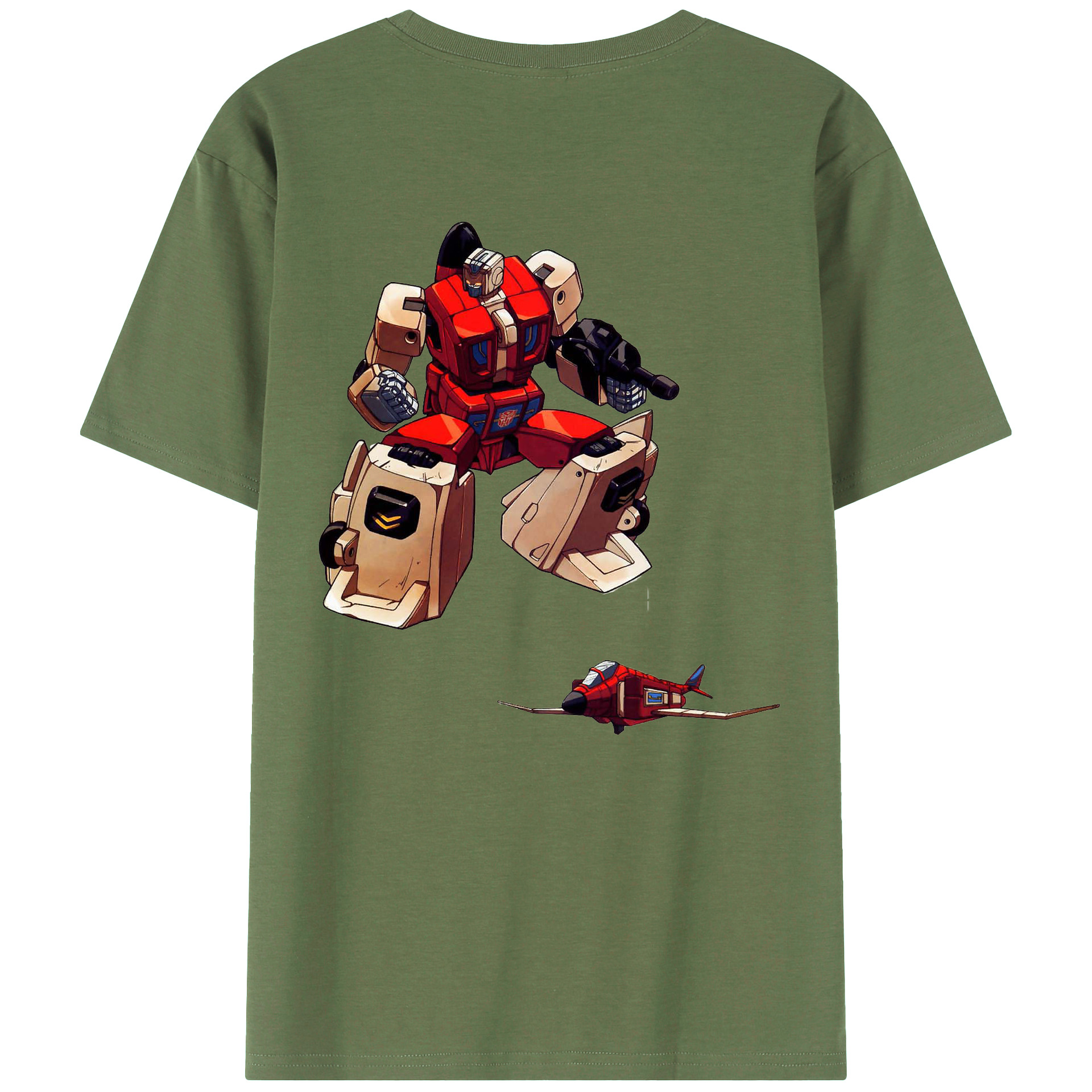 （画像用）  綿100％ メンズ半袖Tシャツ（バックプリント） 通気性